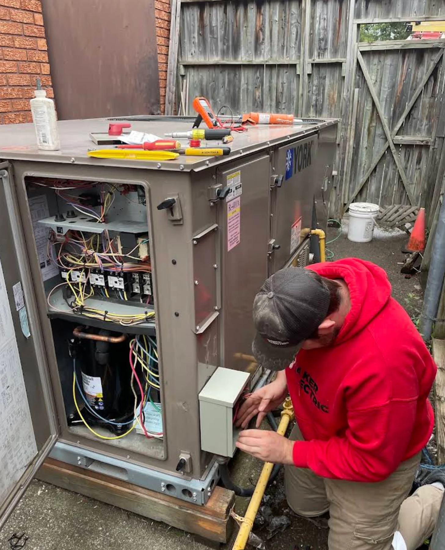 Baker Electric equipment installation photo